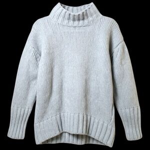 Women's Blue Turtleneck Sweater